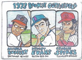 2019 Gummy Arts (Unlicensed) #21 1973 Rookie Outfielders (Alonza Bumbry /  Dwight Evans / Charlie Spikes) Front