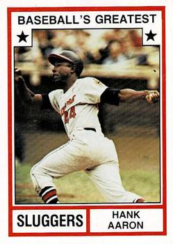 1982 TCMA Baseball's Greatest Sluggers (Tan Back) #4 Hank Aaron Front