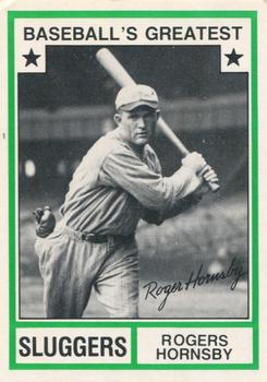 1982 TCMA Baseball's Greatest Sluggers (Tan Back) #21 Rogers Hornsby Front