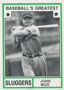 1982 TCMA Baseball's Greatest Sluggers (Tan Back) #25 Johnny Mize Front