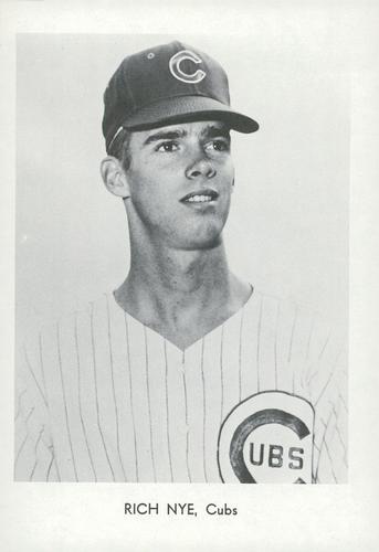 1968 Sports Service Chicago Cubs #NNO Rich Nye Front