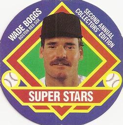 1988 Super Stars Discs #1 Wade Boggs Front
