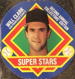 1988 Super Stars Discs #10 Will Clark Front
