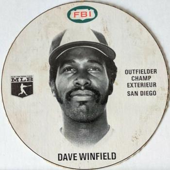 1981 FBI Discs #NNO Dave Winfield Front