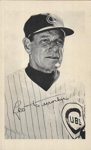 1971 Chicago Cubs B&W Picture Pack #NNO Leo Durocher Front