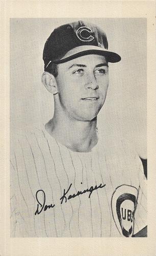 1971 Chicago Cubs B&W Picture Pack #NNO Don Kessinger Front