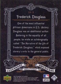 2007 SP Legendary Cuts - Legendary Americana #LA-3 Frederick Douglass Back