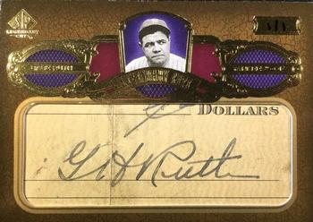 2007 SP Legendary Cuts - Legendary Cut Signatures #BR Babe Ruth Front