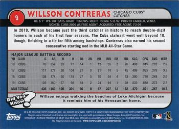 2020 Topps Big League #9 Willson Contreras Back