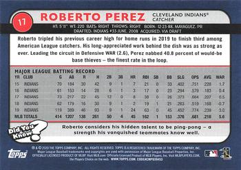 2020 Topps Big League #17 Roberto Perez Back