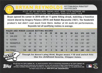 2020 Topps Big League #27 Bryan Reynolds Back