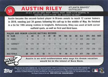 2020 Topps Big League #50 Austin Riley Back