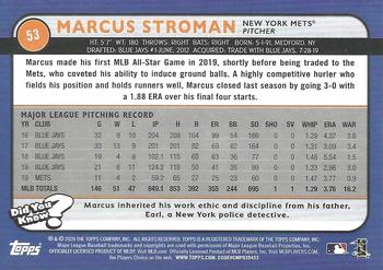 2020 Topps Big League #53 Marcus Stroman Back