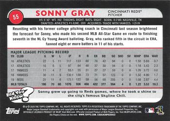 2020 Topps Big League #55 Sonny Gray Back
