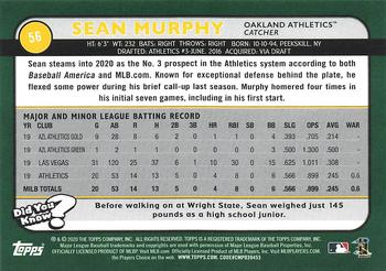 2020 Topps Big League #56 Sean Murphy Back