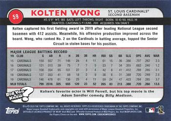 2020 Topps Big League #59 Kolten Wong Back