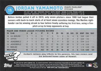 2020 Topps Big League #79 Jordan Yamamoto Back
