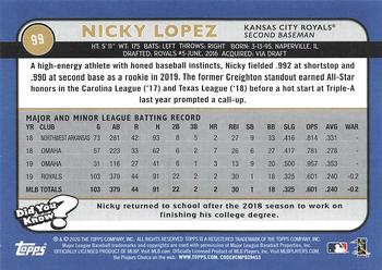 2020 Topps Big League #99 Nicky Lopez Back
