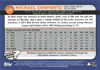 2020 Topps Big League #100 Michael Conforto Back