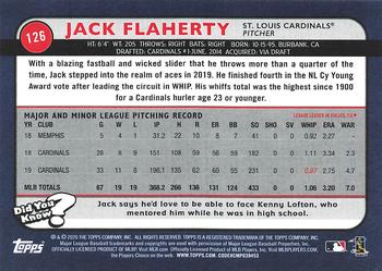 2020 Topps Big League #126 Jack Flaherty Back