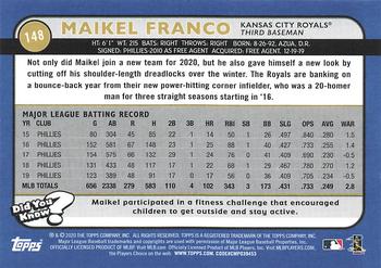 2020 Topps Big League #148 Maikel Franco Back