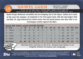 2020 Topps Big League #175 Dawel Lugo Back