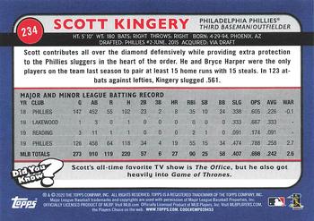 2020 Topps Big League #234 Scott Kingery Back