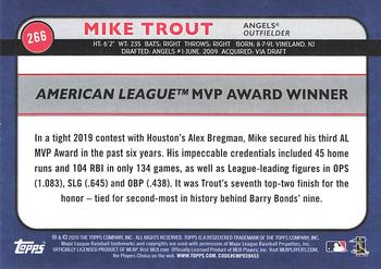2020 Topps Big League #266 Mike Trout Back