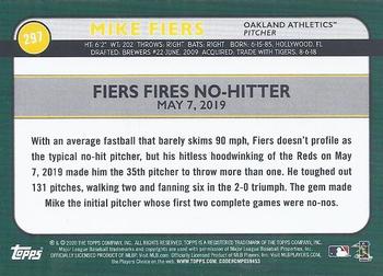 2020 Topps Big League #297 Mike Fiers Back