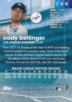 2020 Stadium Club #130 Cody Bellinger Back