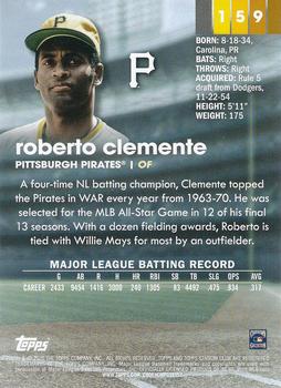 2020 Stadium Club #159 Roberto Clemente Back
