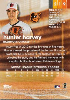 2020 Stadium Club #219 Hunter Harvey Back