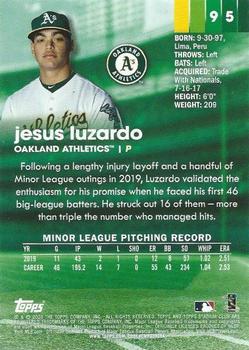 2020 Stadium Club #95 Jesus Luzardo Back