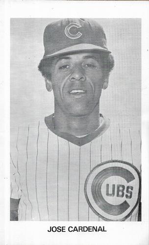 1973 Chicago Cubs B&W Picture Pack #NNO Jose Cardenal Front
