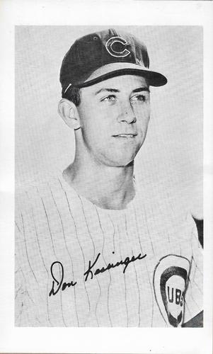 1973 Chicago Cubs B&W Picture Pack #NNO Don Kessinger Front