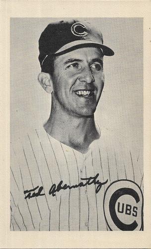 1969 Chicago Cubs B&W Picture Pack #NNO Ted Abernathy Front