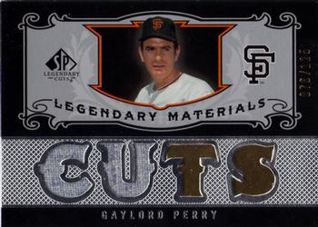 2007 SP Legendary Cuts - Legendary Materials Dual #LM-GP1 Gaylord Perry Front