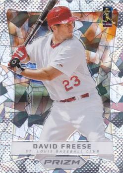 2012 Panini Prizm - National Convention Cracked Ice/Pulsar #44 David Freese Front
