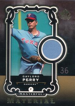 2007 SP Legendary Cuts - Masterful Materials #MM-GP Gaylord Perry Front