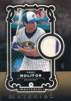 2007 SP Legendary Cuts - Masterful Materials #MM-PM Paul Molitor Front