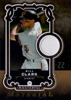 2007 SP Legendary Cuts - Masterful Materials #MM-WC Will Clark Front