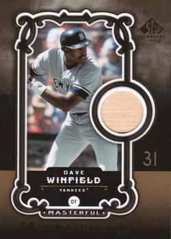2007 SP Legendary Cuts - Masterful Materials #MM-DW Dave Winfield Front