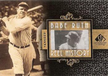 2007 SP Legendary Cuts - Reel History Film Frame #RHFF-BR Babe Ruth Front
