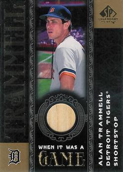 2007 SP Legendary Cuts - When it Was a Game Memorabilia #WG-AT Alan Trammell Front
