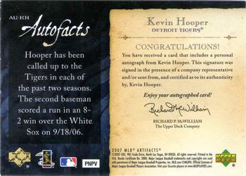 2007 SPx - Autofacts Preview #AU-KH Kevin Hooper Back