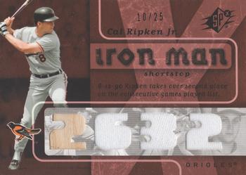 2007 SPx - Iron Man Memorabilia #IM49 Cal Ripken Jr. Front