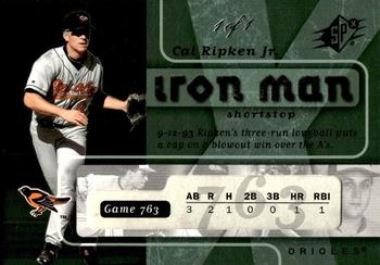 2007 SPx - Iron Man Platinum #IM72 Cal Ripken Jr. Front