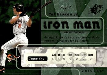 2007 SPx - Iron Man Platinum #IM77 Cal Ripken Jr. Front