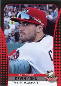 2018 Choice Tri-City ValleyCats #18 Devin Conn Front