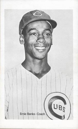 1974 Chicago Cubs B&W Picture Pack #NNO Ernie Banks Front